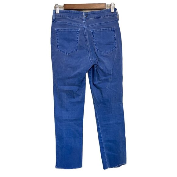 NYDJ Women's Parisian Blue Colored Raw Hem Sheri Ankle Straight Stretch Jeans 2 - Picture 11 of 11